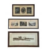 3 Framed Prints 41"x30"