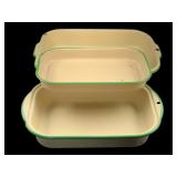 3 Enamelware Pans 3.5"x16"x10.5"