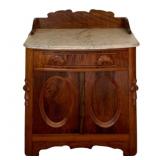 Marble-Top Washstand 35"x29"x17"