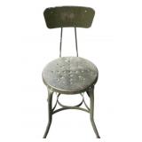 Vintage Metal Chair - 33 x 14.5 x 17
