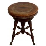 Antique Piano Stool - 20 x 15