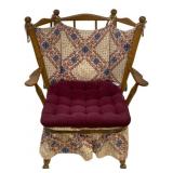 Vintage Wooden Chair w/ cushion