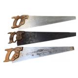 3 Hand Saws - 29" long