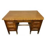Vintage Wood Desk w/ Formica Top