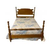 Full Size Bed Frame w/ Bedding - 38 x 76 x 53