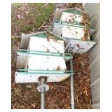2 Birdhouses on Metal Poles - 43" tall