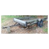 Wooden & Metal Trailer w/ sides - as is