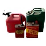 Assorted Gas Cans