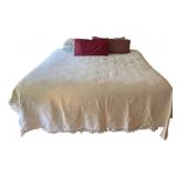 King Size Metal Bedframe w/ bedding