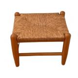 Small Woven Rush Stool