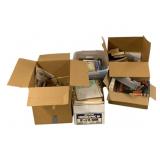 Assorted Items - 4 boxes, 1 tote