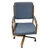 Vintage Armed Desk Chair w/ Casters