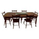 Dining Table w/ 6 Chairs & Table Pads