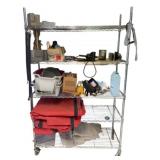 Metal Shelf w/ Contents - 72 x 47 x 17