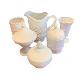 Lot of Milk Glass Items