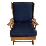 Wood Glider / Rocker w/ cushions - 40 x 38 x 28