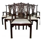 Alden Home Set of 6 Chippendale Armchairs