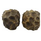 Pr Elk Home Carved Wood Candlestands