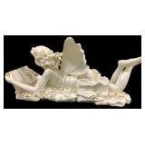 Three Hands Fairy Reading Book Statue