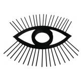 Three Hands Decorative Wall Eye Mirror - 16.5 x 17