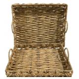 2 Three Hands Basket Serving Trays - 19 x 16 x 3.5