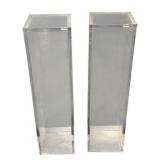 Pair Chelsea House Acrylic Pedestals