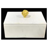 Three Hands Marble Storage Box - 9 x 6 x 6
