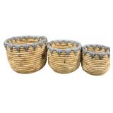 3 Three Hands Decorative Baskets - 13.25 x 10.5