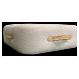 Upholstered Ottoman w/ Handles