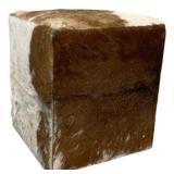 Cowhide Accent Stool, Some Hair Loss