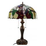 Tiffany Style Stained Glass Table Lamp 24"