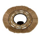 Three Hands Wall Mirror w/ Candleholder