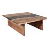 River Wood Coffee Table - Wood 18x48x48