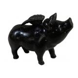 Three Hands Flying Pig Figure - 6 x 6.5 x 2.75
