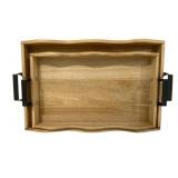 2 Three Hands Wood Trays
