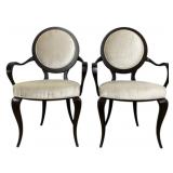Pair Alden Parkes Chantal Arm Chairs