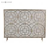 Elk Home Geometric Firescreen Metal