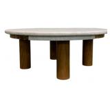 Marble Top Cocktail Table, AS IS