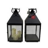 Pair Three Hands Lanterns 21 x 9 x 9