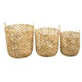 3 Three Hands Decorative Baskets - 15.75 x 15.75