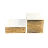 2 Three Hands Decorative Storage Boxes