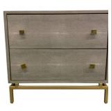 TOV Furniture Pesce Shagreen Nightstand