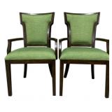 Pair Alden Home Upholstered Arm Chairs