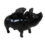 Three Hands Flying Pig Figure - 8.5 x 3.5 x 6.5