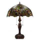 Tiffany Style Stained Glass Table Lamp 24"