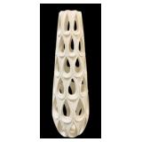 Three Hands Pierced Vase - 8 x 8 x 23.50