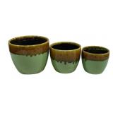 3 Three Hands Ceramic Planters