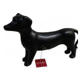Three Hands Ceramic Dog - 14 x 3.5 x 9.25