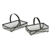 Elk Home Howell Set of 2 Baskets, Metal 11x16x11