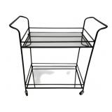 Three Hands Metal/Glass Serving Cart